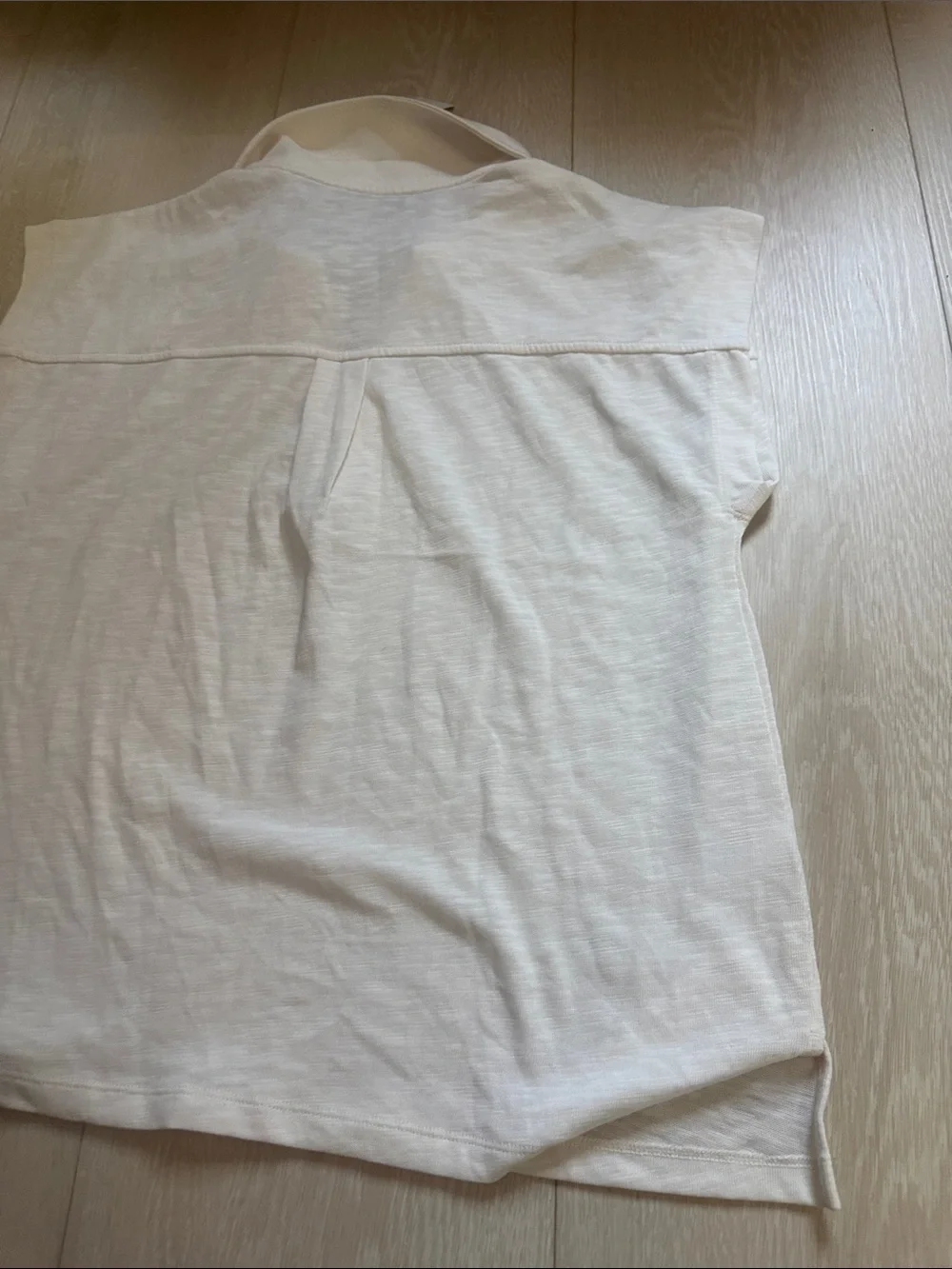 LOFT Cream Polo V-Neck Tunic